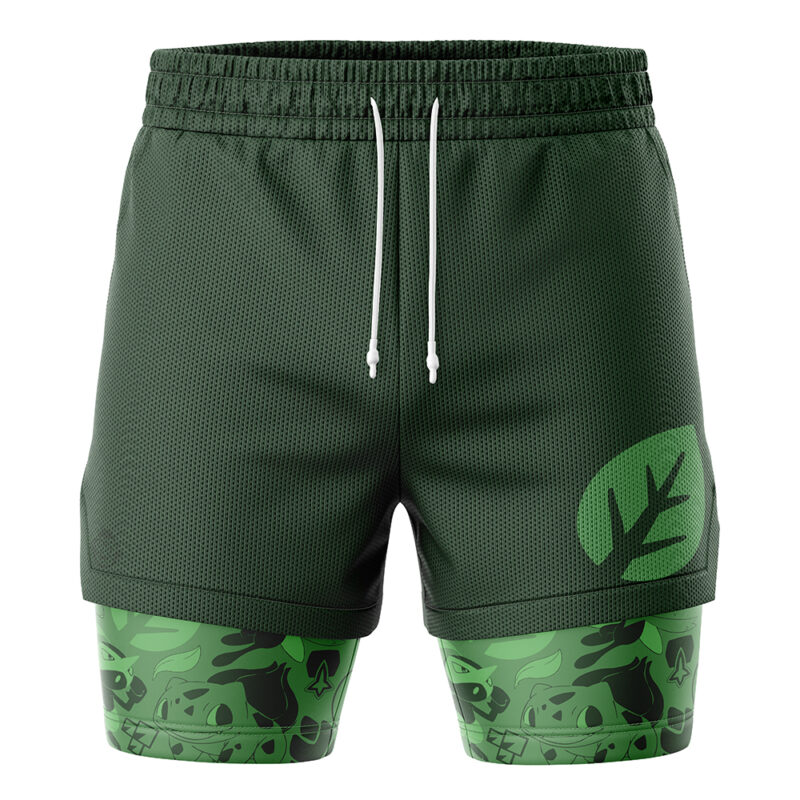 Grass Pokemon 2-in-1 Performance Shorts - Image 2