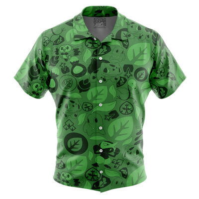 Grass Pokemon Button Up Hawaiian Shirt