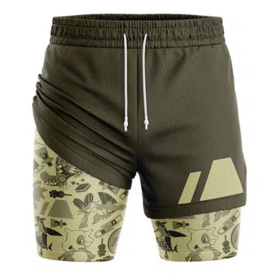 Ground Pokemon 2-in-1 Performance Shorts
