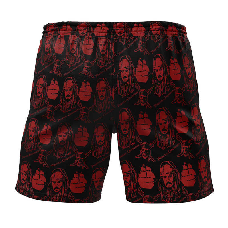 Jack Sparrow Pirates of the Caribbean Gym Shorts - Image 2