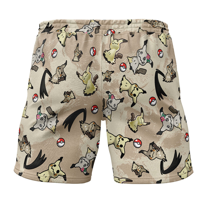 Mimikyu Pattern Pokemon Gym Shorts - Image 2