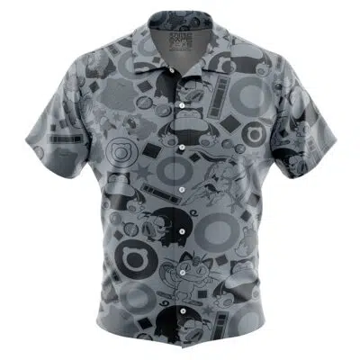 Normal Pokemon Button Up Hawaiian Shirt
