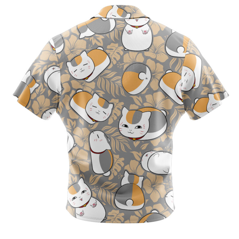 Nyanko-Sensei Natsume's Book of Friends Button Up Hawaiian Shirt