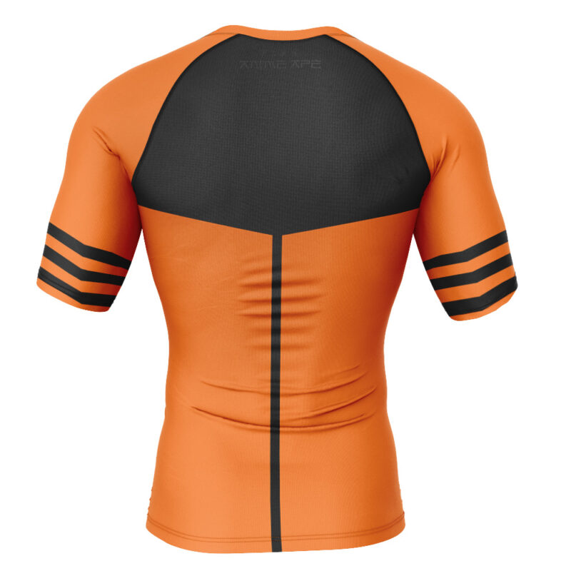 Orange Lantern DC Comics Short Sleeve Rash Guard Compression Shirt