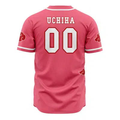 Pink Akatsuki Uchiha Shippuden Baseball Jersey
