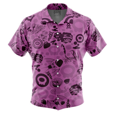 Poison Pokemon Button Up Hawaiian Shirt
