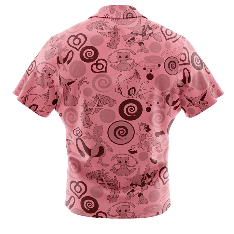Psychic Pokemon Button Up Hawaiian Shirt - Image 2