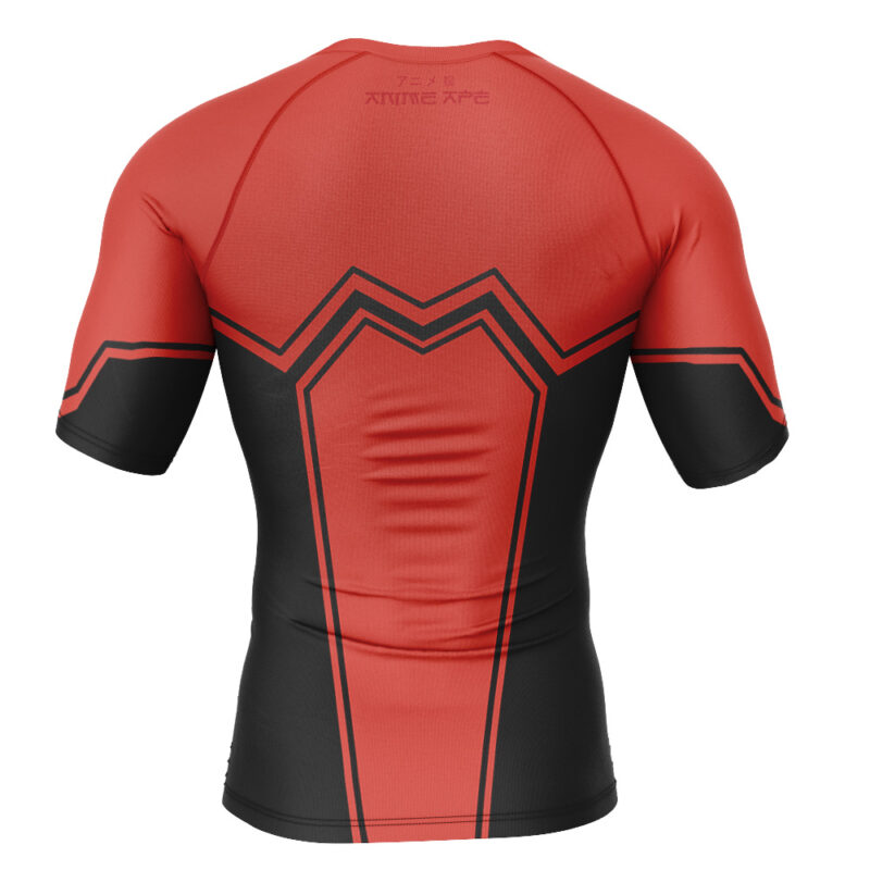 Red Lantern DC Comics Short Sleeve Rash Guard Compression Shirt