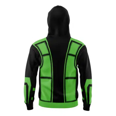 Reptile Mortal Kombat Masked Hoodie