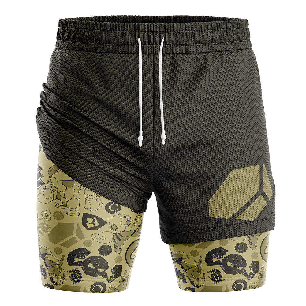 Rock Pokemon 2-in-1 Performance Shorts