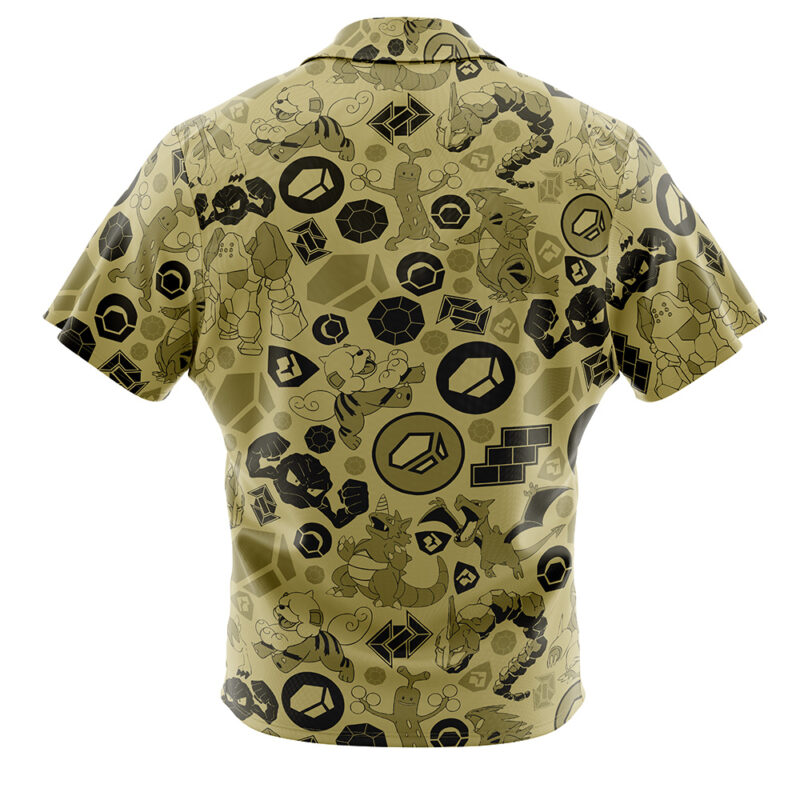 Rock Pokemon Button Up Hawaiian Shirt - Image 2