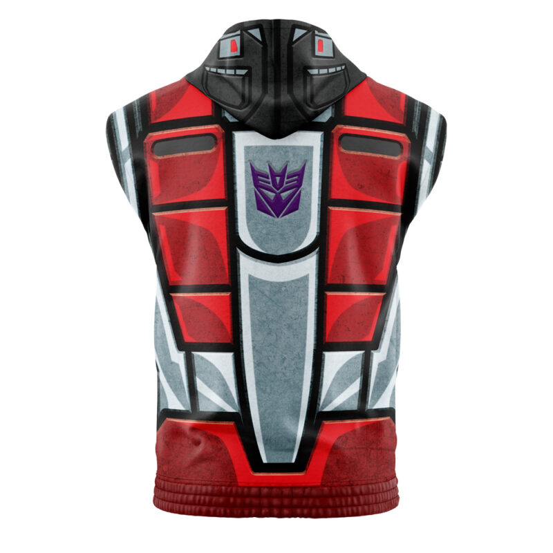 Starscream G1 Transformers Sleeveless Hoodie - Image 2