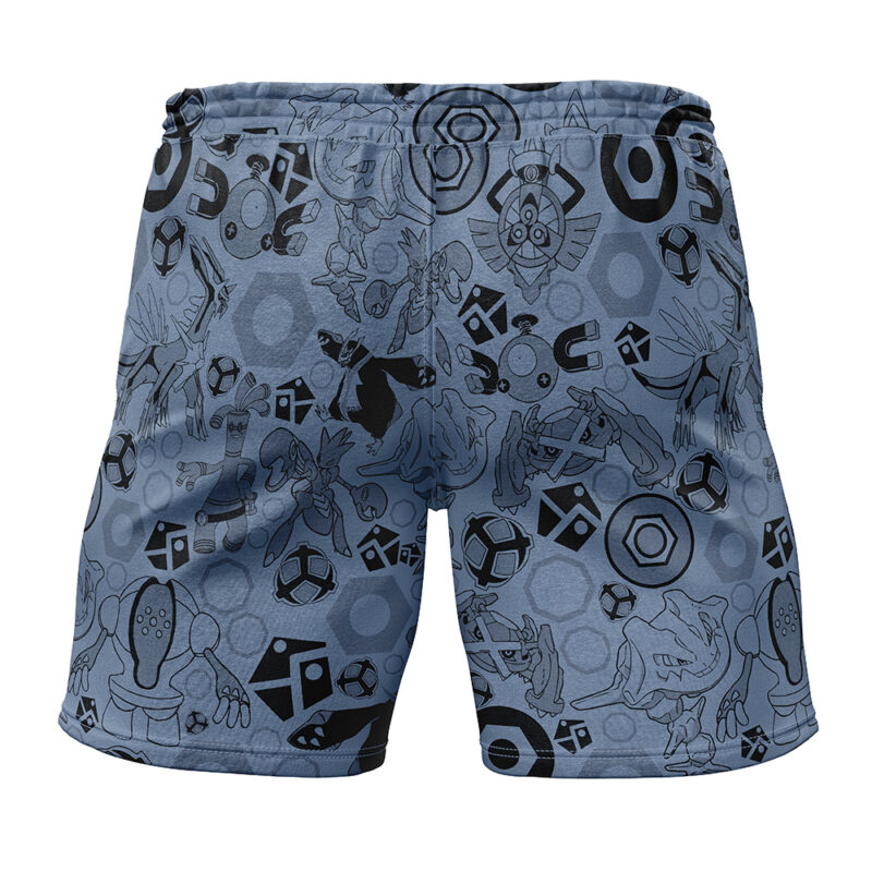 Steel Pokemon Gym Shorts - Image 2