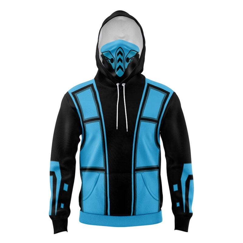 Sub Zero Mortal Kombat Masked Hoodie