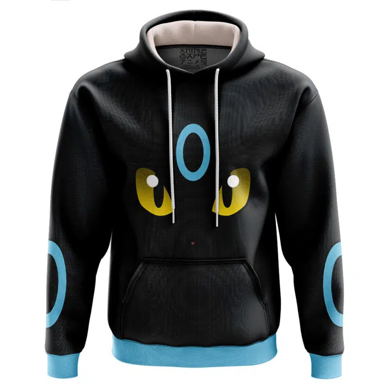 Umbreon Shiny Type Pokemon_Hoodie-FRONT-Mockups