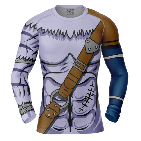 Weregarurumon Digimon Long Sleeve Rash Guard Compression