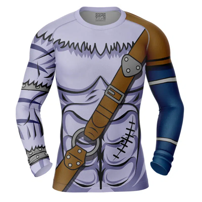 Weregarurumon Digimon Long Sleeve Rash Guard Compression
