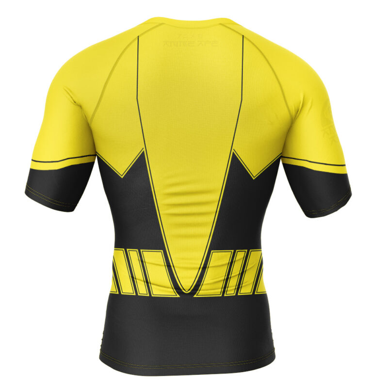 Yellow Lantern DC Comics Short Sleeve Rash Guard Compression Shirt