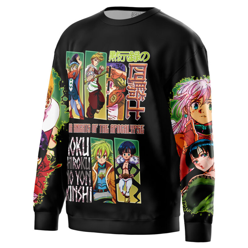 Four Knights of the Apocalypse Streetwear Sweatshirt - Image 3