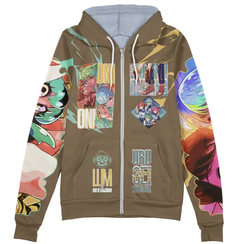 Urusei Yatsura Streetwear Zip Hoodie Jacket - Image 2