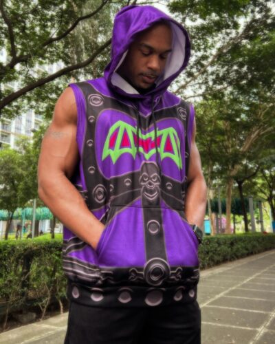 Skeletor Battle Armor Masters Of The Universe Sleeveless Hoodie