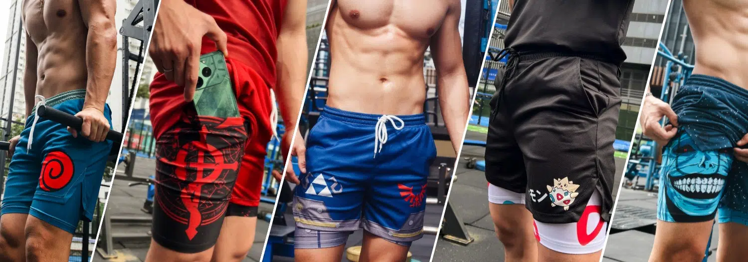 Anime 2-In-1 Performance Shorts