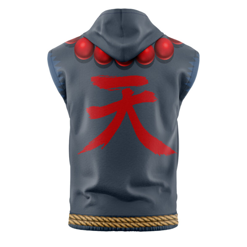 Akuma Street Fighter Sleeveless Hoodie - Image 2