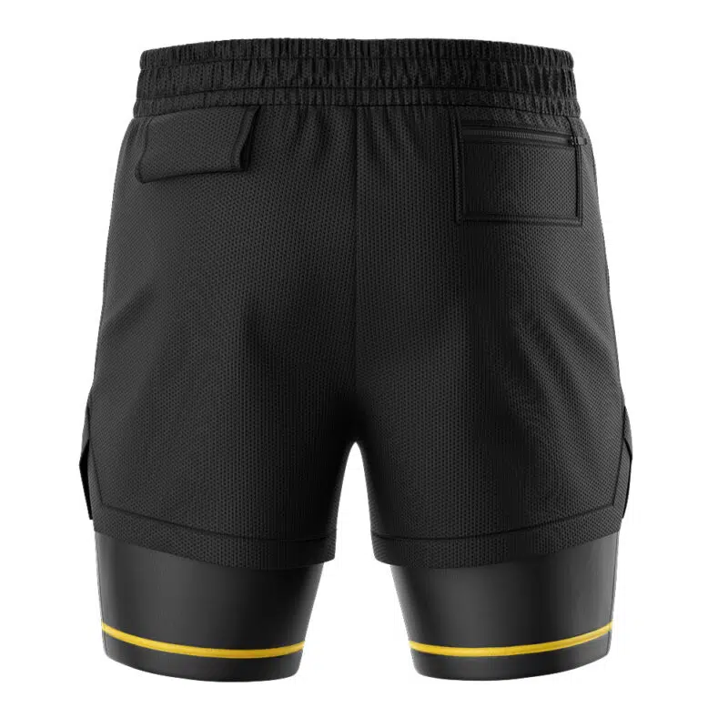 Black Ninjetti Ranger Power Rangers 2-in-1 Performance Shorts - Image 4