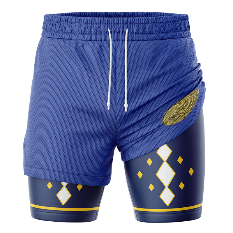 Blue Ninjetti Ranger Power Rangers 2-in-1 Performance Shorts - Image 3