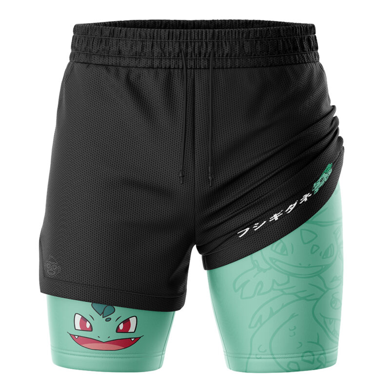 Bulbasaur V2 Pokemon 2-in-1 Performance Shorts - Image 3