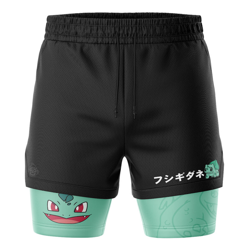 Bulbasaur V2 Pokemon 2-in-1 Performance Shorts - Image 2