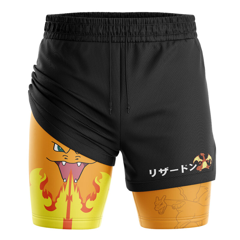 Charizard V2 Pokemon 2-in-1 Performance Shorts