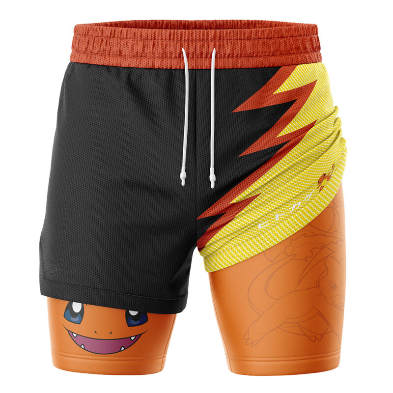 Charmander Pokemon 2-in-1 Performance Shorts - Image 3