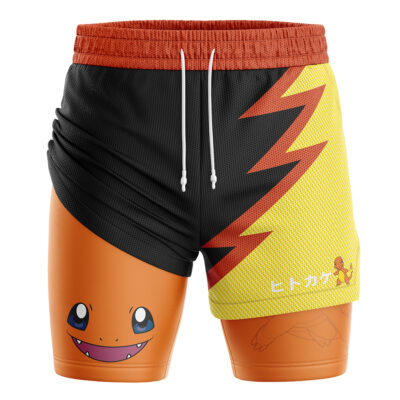 Charmander Pokemon 2-in-1 Performance Shorts