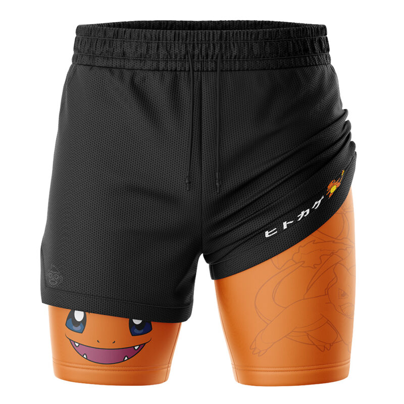 Charmander V2 Pokemon 2-in-1 Performance Shorts - Image 3