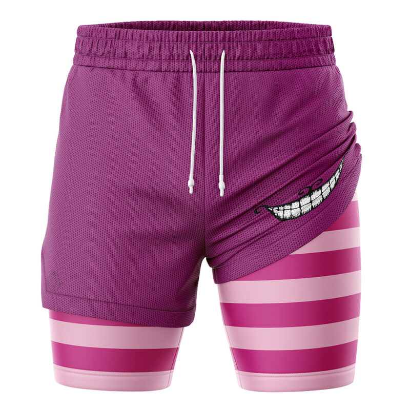 Cheshire Cat Alice in Wonderland 2-in-1 Performance Shorts - Image 3
