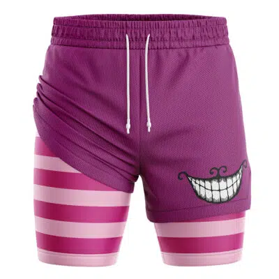 Cheshire Cat Alice in Wonderland 2-in-1 Performance Shorts