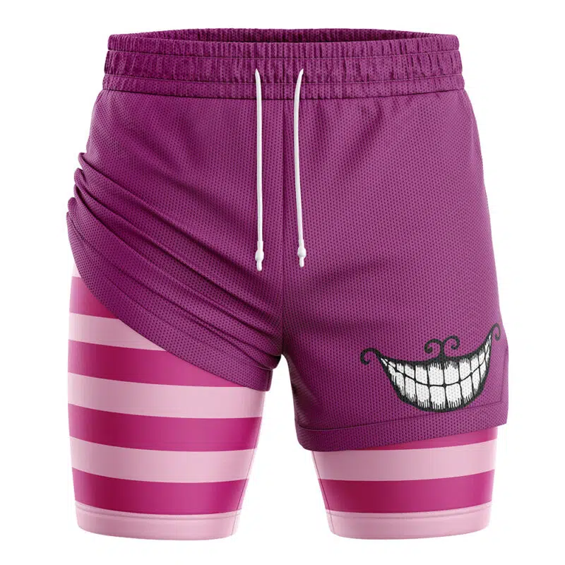 Cheshire Cat Alice in Wonderland 2-in-1 Performance Shorts
