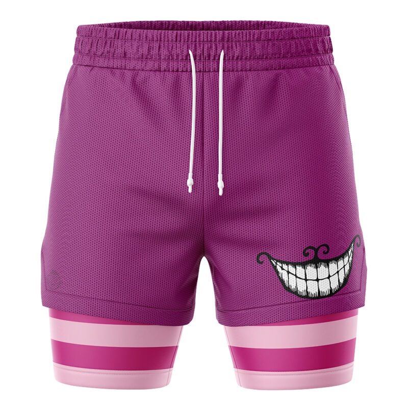 Cheshire Cat Alice in Wonderland 2-in-1 Performance Shorts - Image 2
