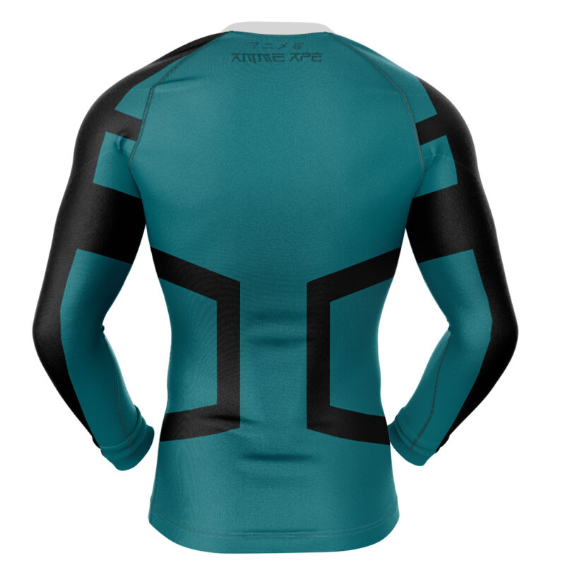 Deku My Hero Academia Long Sleeve Rash Guard Compression Shirt - Image 2
