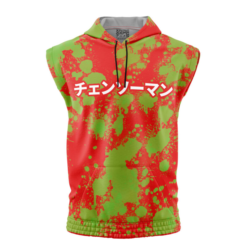 Denji Chainsaw Man Sleeveless Hoodie - Image 2