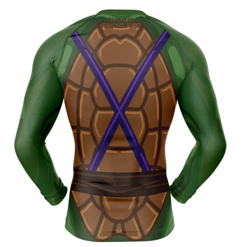 Donatello Teenage Mutant Ninja Turtles Long Sleeve Rash Guard Compression Shirt - Image 2