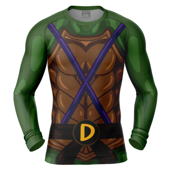 Donatello Teenage Mutant Ninja Turtles Long Sleeve Rash Guard Compression Shirt