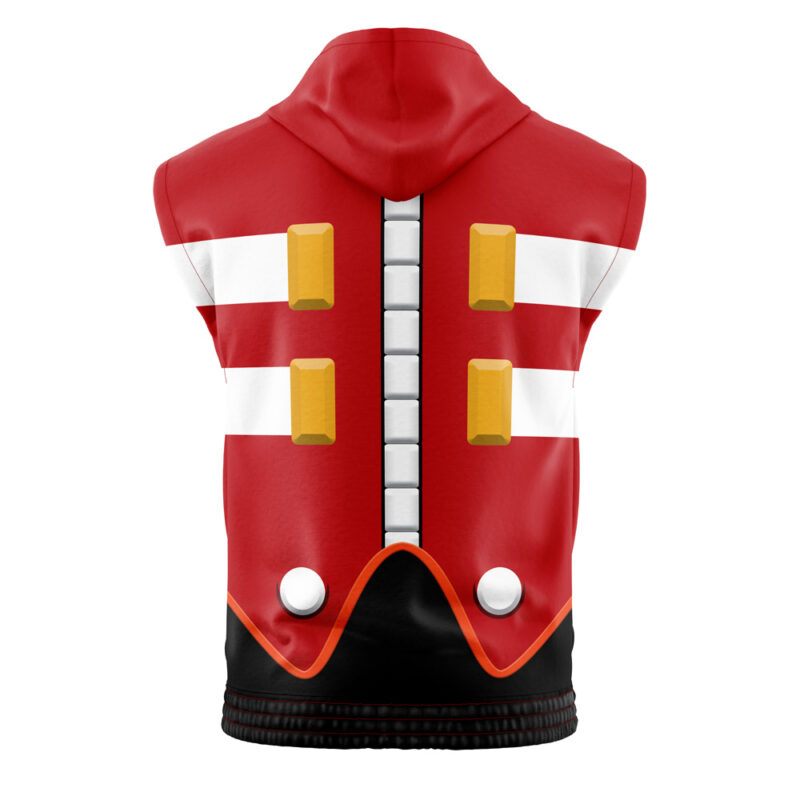 Dr. Eggman Sonic The Hedgehog Sleeveless Hoodie - Image 2