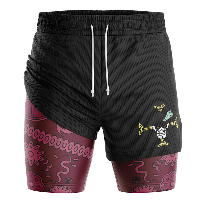 Dracule Mihawk One Piece 2-in-1 Performance Shorts