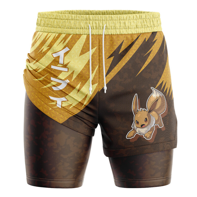 Eevee Attack V1 Pokemon 2-in-1 Performance Shorts - Image 2