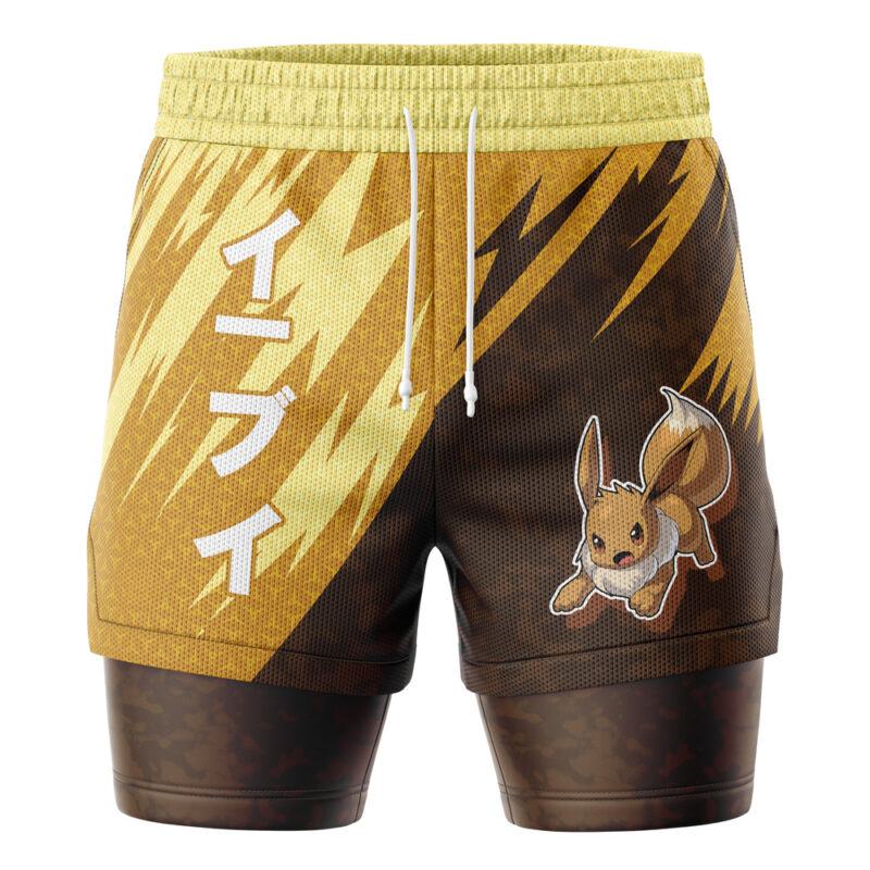 Eevee Attack V1 Pokemon 2-in-1 Performance Shorts
