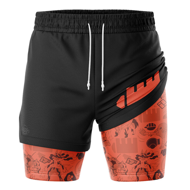 Fighting V2 Pokemon 2-in-1 Performance Shorts - Image 3