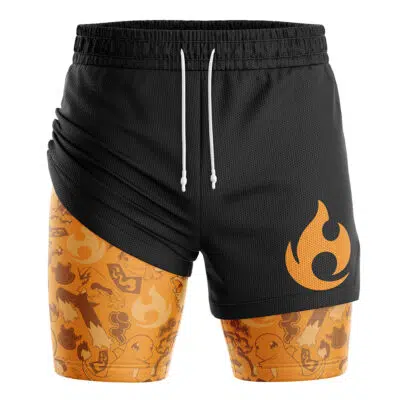 Fire V2 Pokemon 2-in-1 Performance Shorts