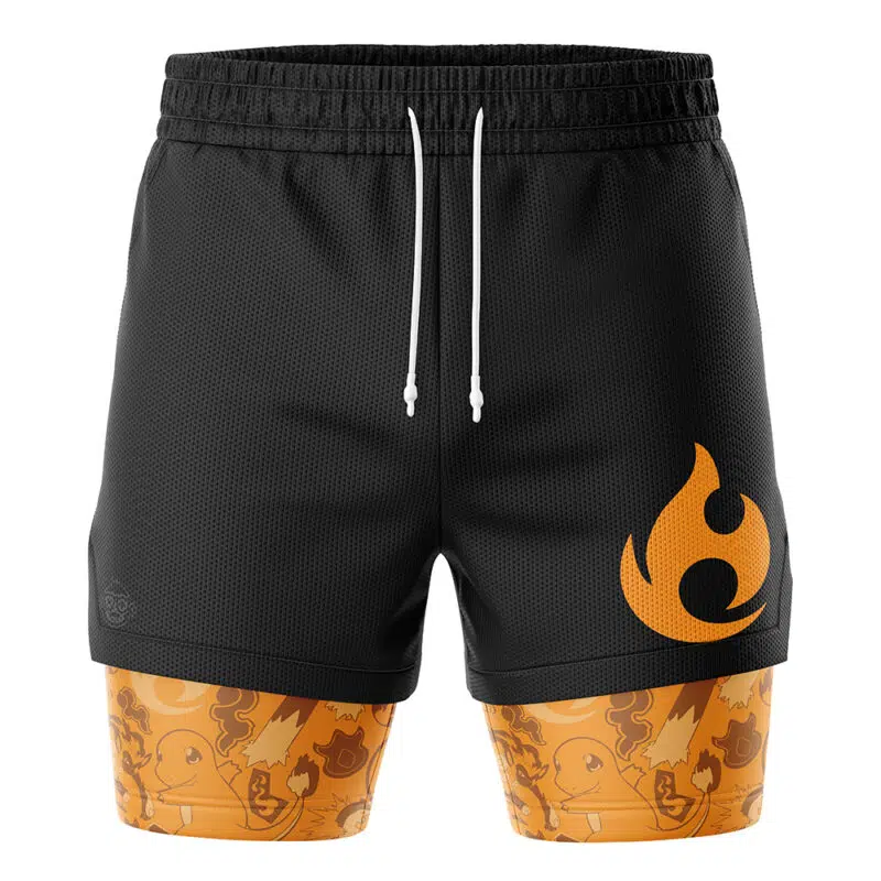Fire V2 Pokemon 2-in-1 Performance Shorts - Image 2